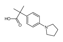 α,α-Dimethyl-4-(1-pyrrolidinyl)benzeneacetic Acid Structure