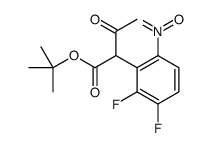 2-(2,3-二氟-6-硝基苯基)-3-氧代丁酸叔丁酯结构式