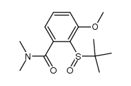 N,N-dimethyl-2-tert-butylsulfinyl-3-methoxybenzamide结构式