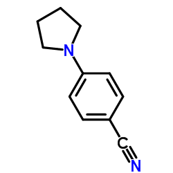 4-(1-吡咯烷基)苯甲腈结构式