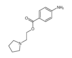 4-amino-benzoic acid-(2-pyrrolidino-ethyl ester) Structure