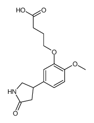 4-(3-{[(Carboxy)propyl]oxy}-4-methoxyphenyl)-2-pyrrolidinone Structure