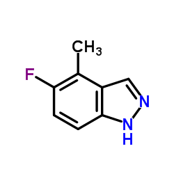 5-Fluoro-4-methyl-1H-indazole Structure
