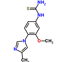 1-(3-Methoxy-4-(4-Methyl-1H-imidazol-1-yl)phenyl)thiourea Structure