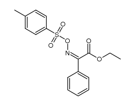 (Z)-ethyl 2-(4-toluenesulfonyloxyimino)-2-phenylacetate结构式