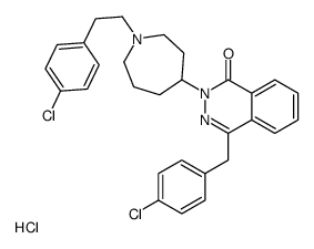 1(2H)-Phthalazinone, 2-(1-(2-(4-chlorophenyl)ethyl)hexahydro-1H-azepin-4-yl)-4-((4-chlorophenyl)methyl)-, monohydrochloride structure