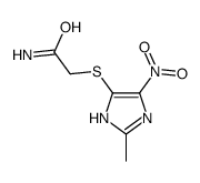 2-[(2-methyl-5-nitro-1H-imidazol-4-yl)sulfanyl]acetamide结构式