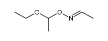 acetaldehyde O-(1-ethoxyethyl)oxime Structure