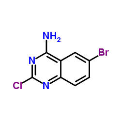 6-溴-2-氯喹唑啉-4-胺结构式