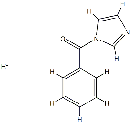 1H-Imidazole,1-benzoyl-,conjugate monoacid (9CI)结构式