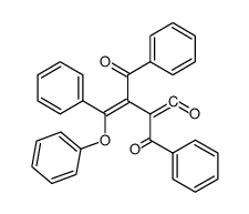 (E)-2,3-Dibenzoyl-4-phenoxy-4-phenyl-buta-1,3-dien-1-one结构式
