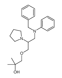 1-[3-(N-benzylanilino)-2-pyrrolidin-1-ylpropoxy]-2-methylpropan-2-ol Structure