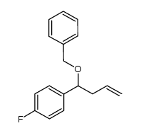 1‐[1‐(benzyloxy)‐but‐3‐enyl]‐4‐fluorobenzene结构式