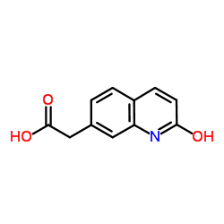 (2-Oxo-1,2-dihydro-7-quinolinyl)acetic acid Structure