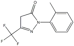 1-o-tolyl-3-(trifluoromethyl)-1H-pyrazol-5(4H)-one Structure