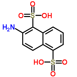 2-萘胺-1,5-二磺酸结构式