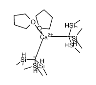 Ca{tris(dimethylsilyl)methyl}2(tetrahydrofuran)2结构式