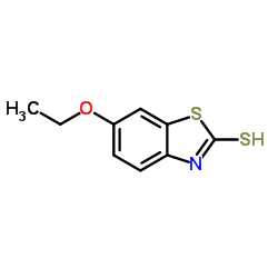 6-乙氧基-2-巯基苯并噻唑结构式