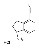 (R)-1-Amino-2,3-dihydro-1H-indene-4-carbonitrile hydrochloride Structure