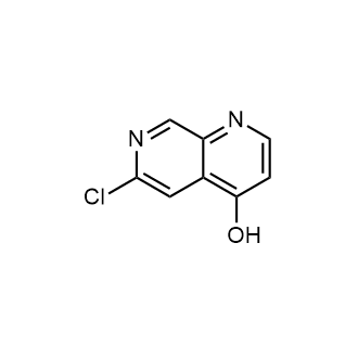 6-氯-1,7-萘啶-4-醇结构式