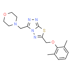 2,6-dimethylphenyl [3-(4-morpholinylmethyl)[1,2,4]triazolo[3,4-b][1,3,4]thiadiazol-6-yl]methyl ether Structure