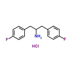 1,3-Bis(4-fluorophenyl)-2-propanamine hydrochloride (1:1)结构式