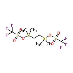 1,2-Ethanediylbis-dimethylsilanediyl bis(trifluoromethanesulfonate) Structure