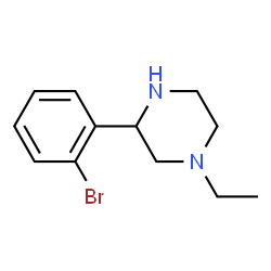 3-(2-Bromophenyl)-1-ethylpiperazine Structure