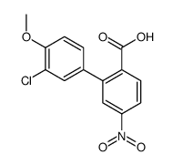 2-(3-chloro-4-methoxyphenyl)-4-nitrobenzoic acid结构式