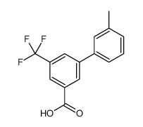 3-甲基-5-(三氟甲基)-[1,1-联苯]-3-羧酸结构式