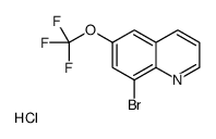 8-溴-6-三氟甲氧基喹啉盐酸盐结构式