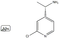 (S)-2-Chloro-4-(1-amino)ethylpyridine hydrochloride Structure