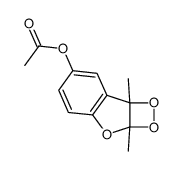 (2a,7b-dimethyldioxeto[3,4-b][1]benzofuran-6-yl) acetate Structure