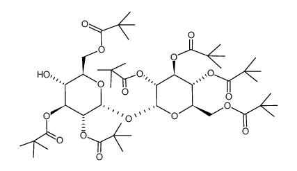 2,3,6-tri-O-pivaloyl-α-D-glucopyranosyl 2,3,4,6-tetra-O-pivaloyl-α-D-glucopyranoside Structure