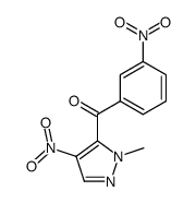 1-methyl-4-nitro-5-(3-nitrobenzoyl)pyrazole Structure