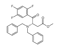 (S)-methyl 3-(dibenzylamino)-4-oxo-4-(2,4,5-trifluorophenyl)butanoate Structure