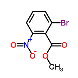 2-溴-6-硝基苯甲酸甲酯结构式