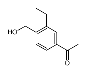 1-(3-乙基-4-羟甲基)苯乙酮结构式