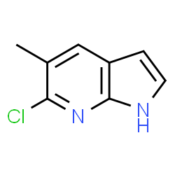 6-Chloro-5-methyl-1H-pyrrolo[2,3-b]pyridine Structure
