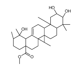 2α,3β,19-Trihydroxyurs-12-en-28-oic acid methyl ester结构式