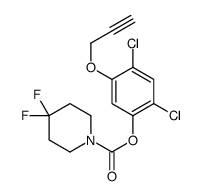 (2,4-dichloro-5-prop-2-ynoxyphenyl) 4,4-difluoropiperidine-1-carboxylate Structure