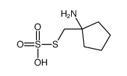 Thiosulfuric acid hydrogen S-[(1-aminocyclopentyl)methyl] ester结构式