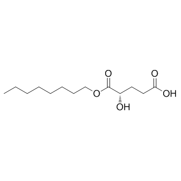 (2S)-辛基-α羟基戊二酸结构式