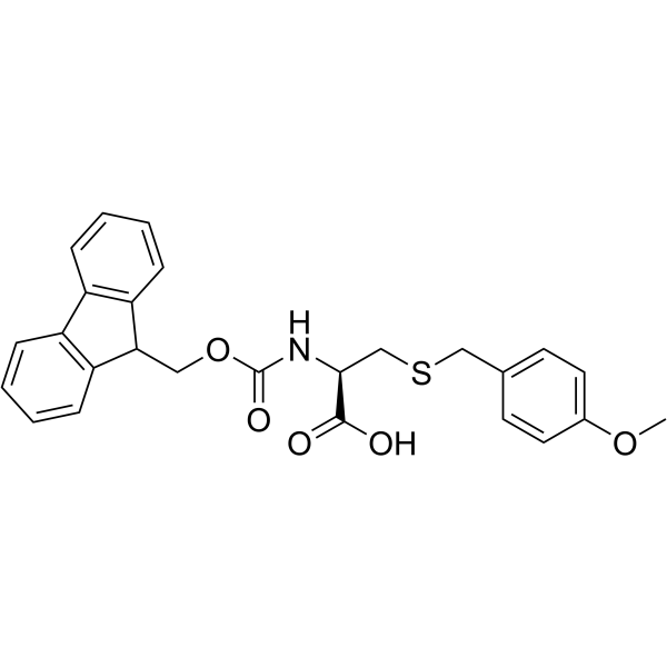 N-Fmoc-S-(4-甲氧基苄基)-L-半胱氨酸结构式