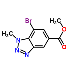 Methyl 7-bromo-1-methyl-1H-benzotriazole-5-carboxylate Structure