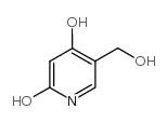 2,4-二羟基-5-羟甲基吡啶结构式