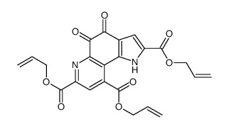 tris(prop-2-enyl) 4,5-dioxo-1H-pyrrolo[2,3-f]quinoline-2,7,9-tricarboxylate结构式
