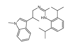 1-[2,6-di(propan-2-yl)phenyl]-3-[2-(1-methylindol-3-yl)propyl]urea Structure