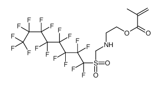 2-甲基-2-丙烯酸-2-[[(十七氟代辛基)磺酰基]甲基氨基]乙酯结构式