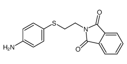 2-[2-(4-aminophenyl)sulfanylethyl]isoindole-1,3-dione Structure